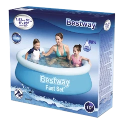 Bestway Opblaasbaar Zwembad - Fast Set - 183x51cm -uinbenodigdheden Verkoop 2024 bestway opblaasbaar zwembad fast set 183x51cm 5