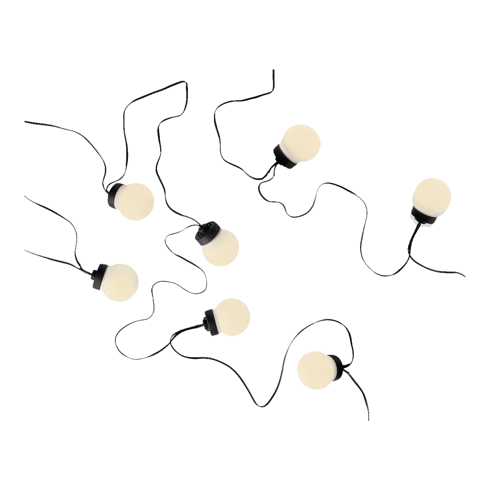 Lumineo Budget Feestverlichting Lichtsnoer - Bolvorm - 950cm - 20 LEDS - Warm Wit 5 Lumineo Budget Feestverlichting Lichtsnoer - Bolvorm - 950cm - 20 LEDS - Warm Wit - Image 3