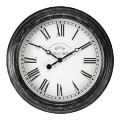 Buitenklok Biarritz - 30cm - Zwart