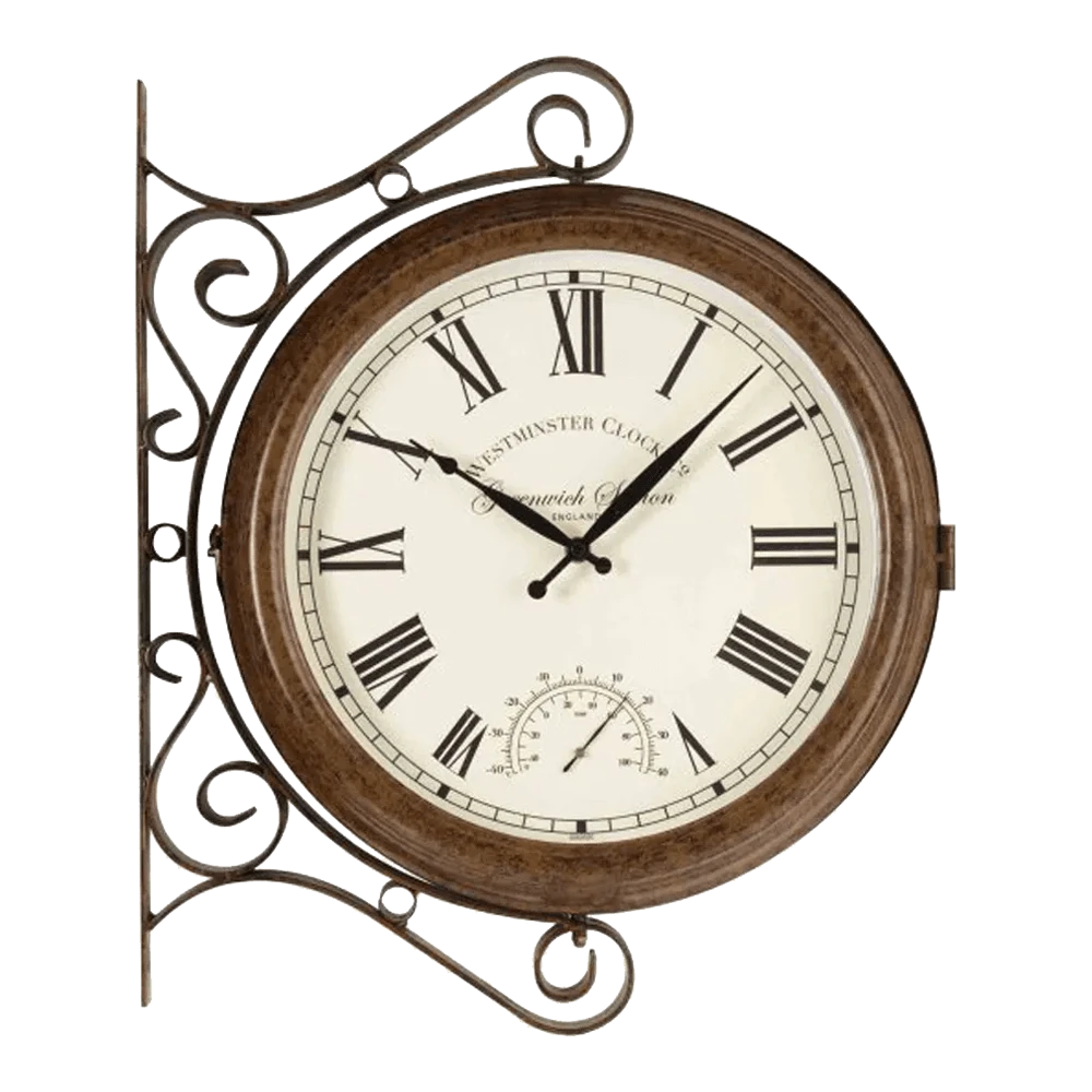 Buitenklok Greenwich Stationsklok - 38cm 3 Buitenklok Greenwich Stationsklok - 38cm