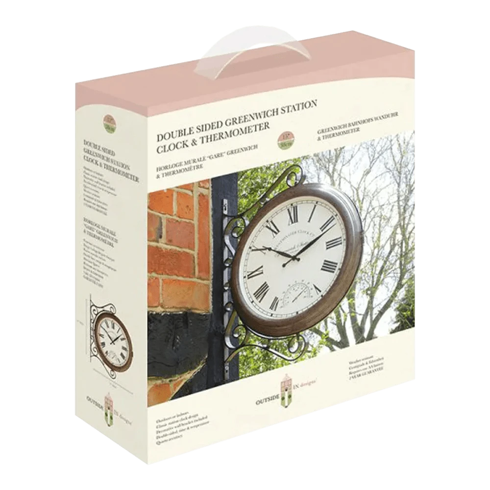 Buitenklok Greenwich Stationsklok - 38cm 4 Buitenklok Greenwich Stationsklok - 38cm - Image 2