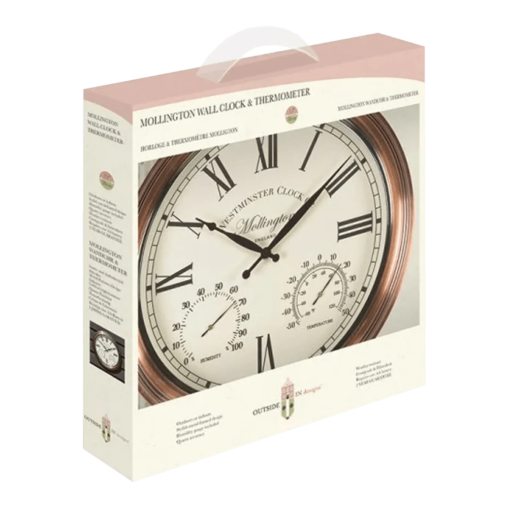 Buitenklok Mollington - 3in1 - 38cm 4 Buitenklok Mollington - 3in1 - 38cm - Image 2