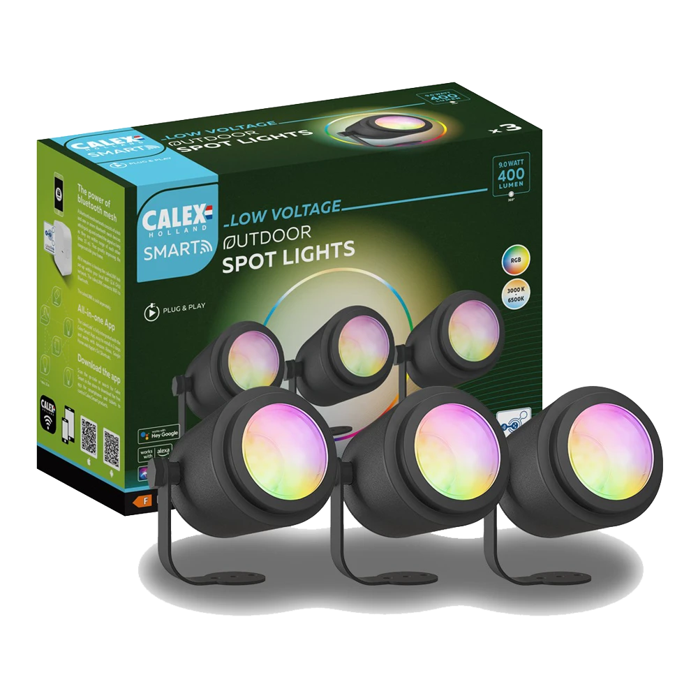 Calex Smart Outdoor Tuinspots/Grondspots - Set Of 3 - 24V 3 Calex Smart Outdoor Tuinspots/Grondspots - Set Of 3 - 24V
