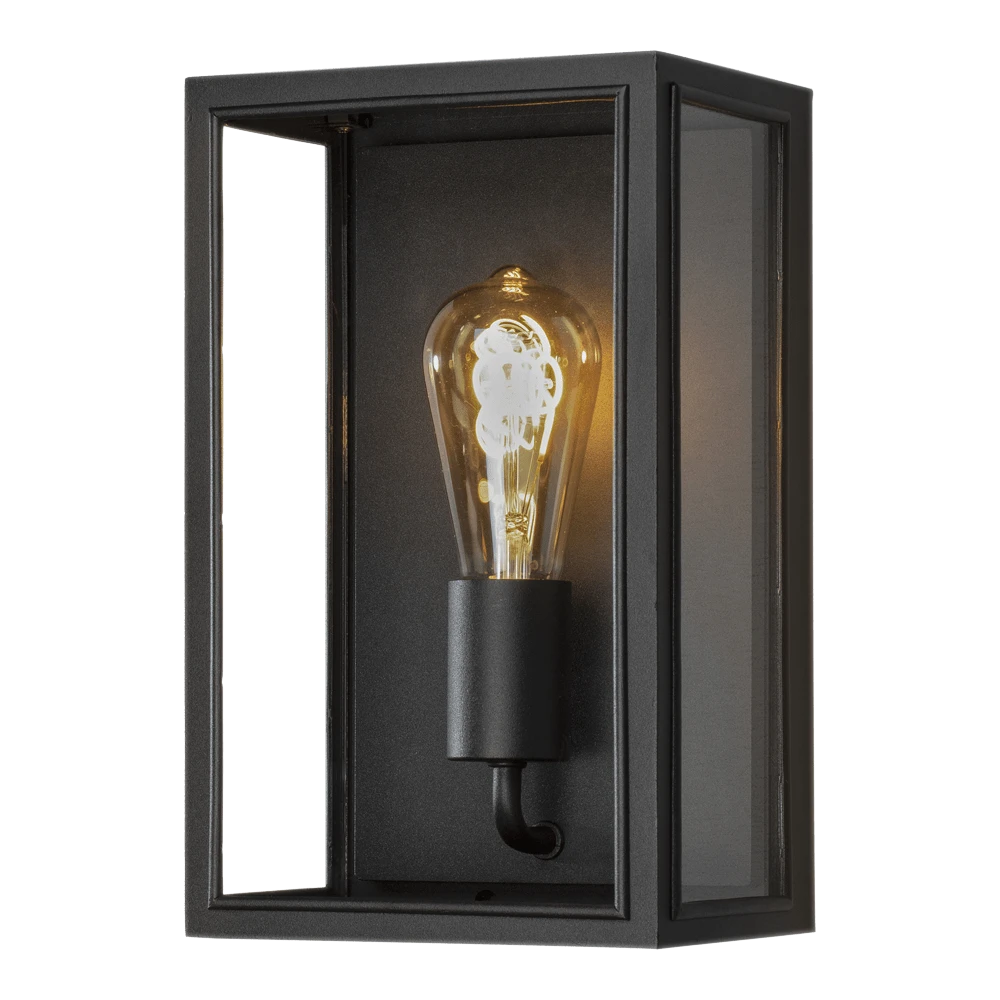Konstsmide Carpi 230V Wandlamp Flush E27, 12x28cm, Transparant Glas, Max 60W - Image 4