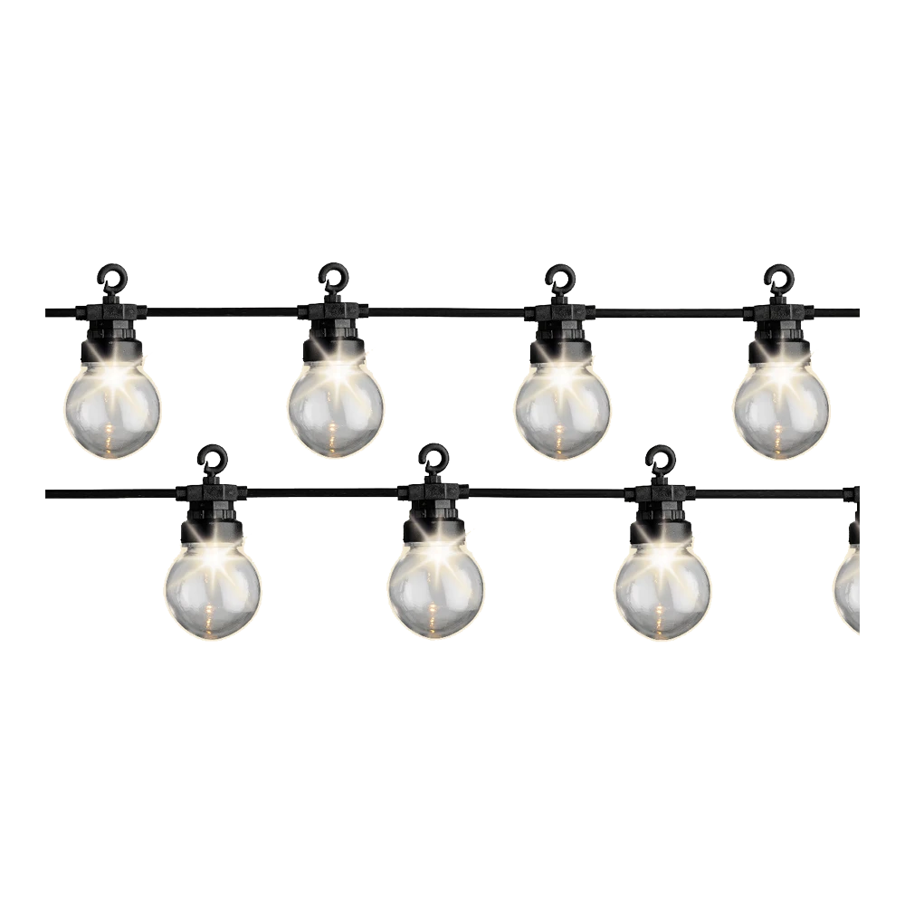 Lumineo Feestverlichting Lichtsnoer - Bolvorm - 950cm - 20 LEDS - Klassiek Warm 5 Lumineo Feestverlichting Lichtsnoer - Bolvorm - 950cm - 20 LEDS - Klassiek Warm - Image 3