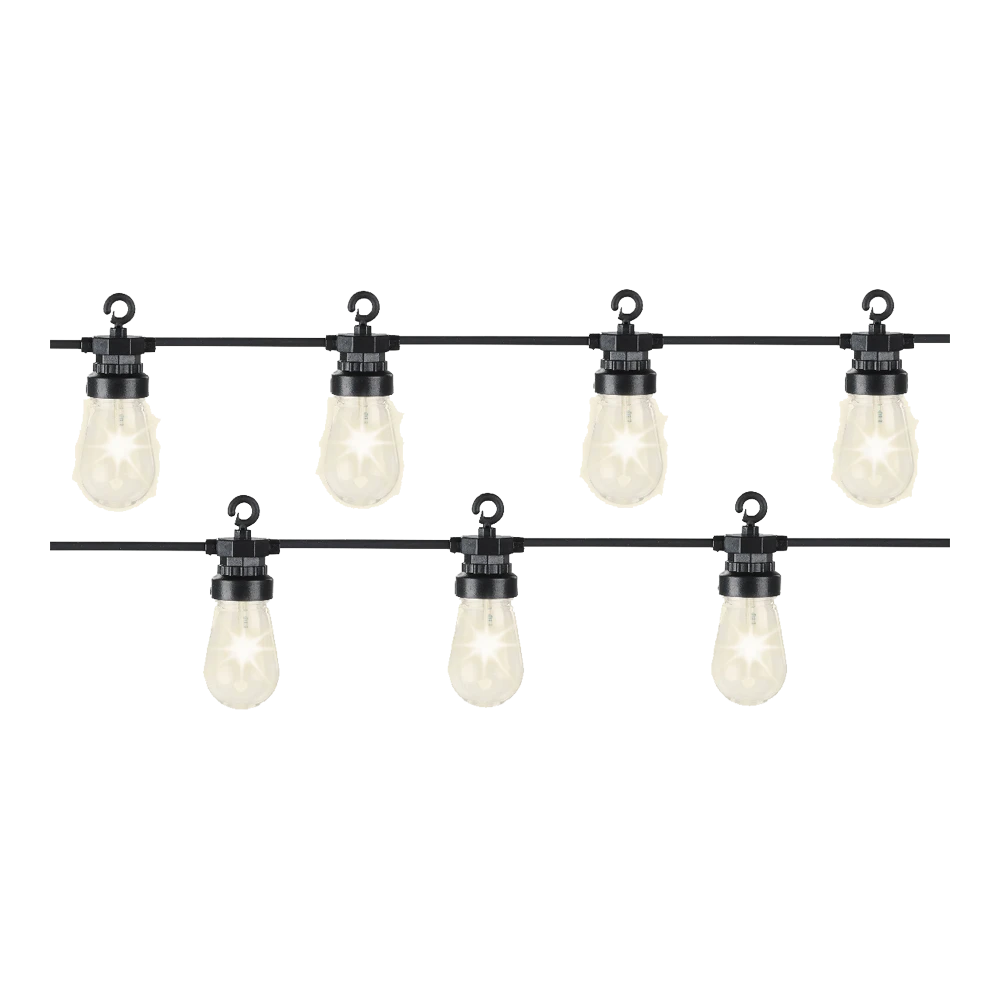 Lumineo Feestverlichting Lichtsnoer - Peervorm - 950cm - 20 LEDS - Warm Wit - Image 5