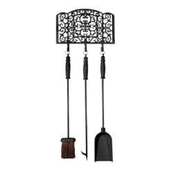 Haardgereedschapset - Zwart - Fancy Flames