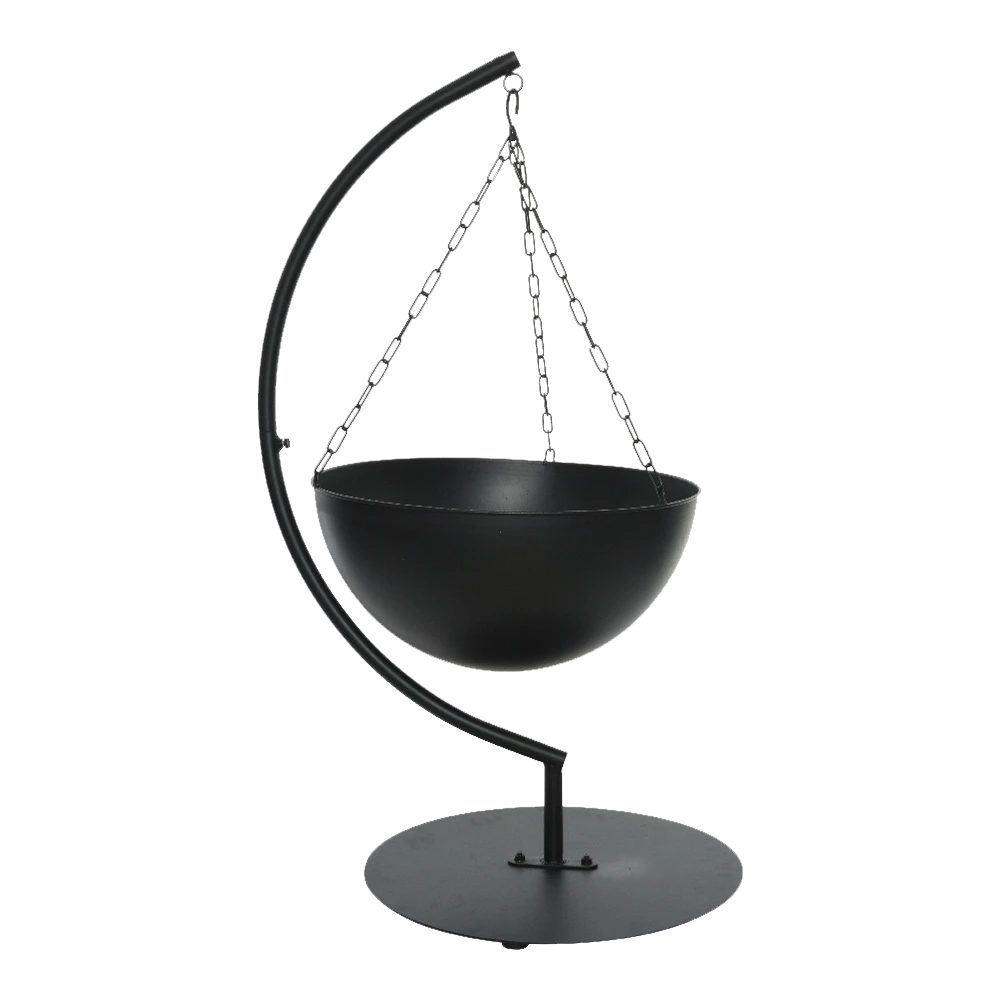 Hangende Vuurschaal - D60cm - Zwart 3 Hangende Vuurschaal - D60cm - Zwart