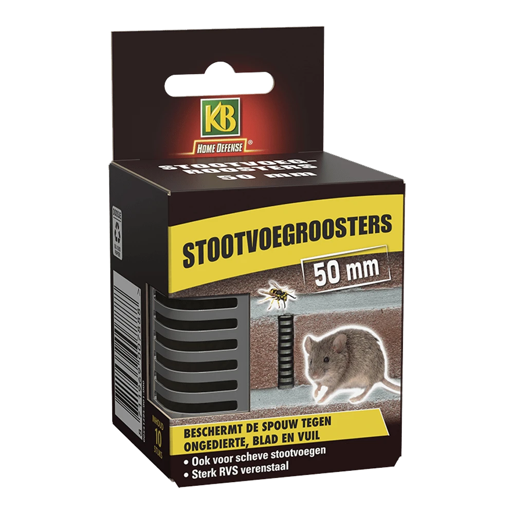 KB Stootvoegrooster RVS 50mm - 10 Stuks - Insecten En Ongedierte 3 KB Stootvoegrooster RVS 50mm - 10 Stuks - Insecten En Ongedierte