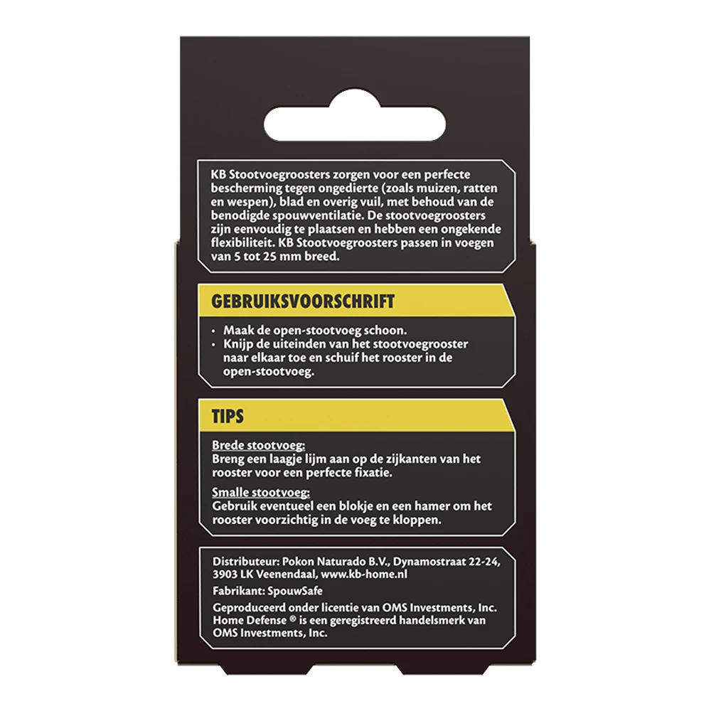 KB Stootvoegrooster RVS 50mm - 10 Stuks - Insecten En Ongedierte 4 KB Stootvoegrooster RVS 50mm - 10 Stuks - Insecten En Ongedierte - Image 2