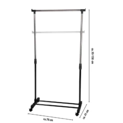 Kledingrek Op Wieltjes - In Hoogte Verstelbaar - Alpina -uinbenodigdheden Verkoop 2024 kledingrek op wieltjes in hoogte verstelbaar alpina 3