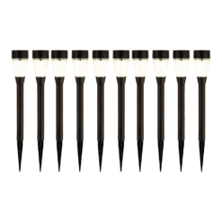 Lumineo LED Solar Tuinlamp - D6 X H32cm - Zwart - 10st. -uinbenodigdheden Verkoop 2024 led solar tuinlamp d6 x h32cm zwart 10st solar 4