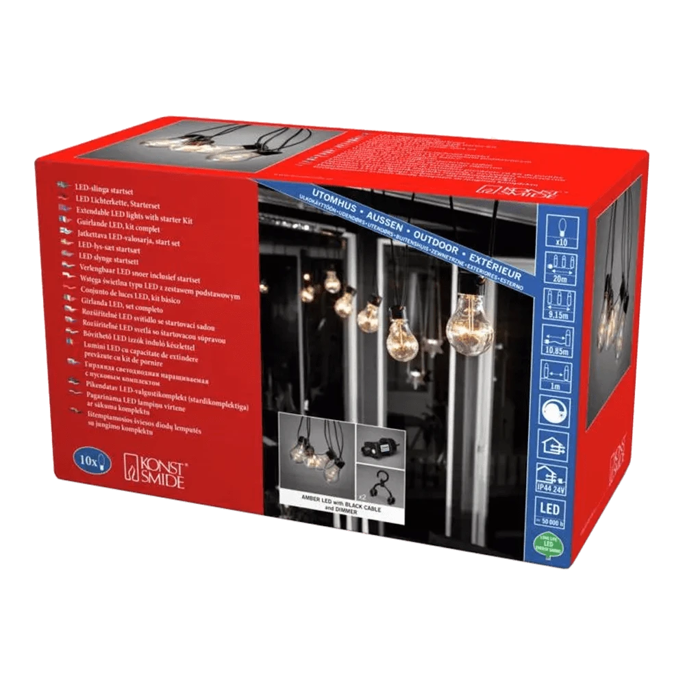 Lichtsnoer Feestverlichting Peer LED Koppelbaar + Dimbaar - Startset - 10m - 20 LED's - Konstsmide 7 Lichtsnoer Feestverlichting Peer LED Koppelbaar + Dimbaar - Startset - 10m - 20 LED's - Konstsmide - Image 5