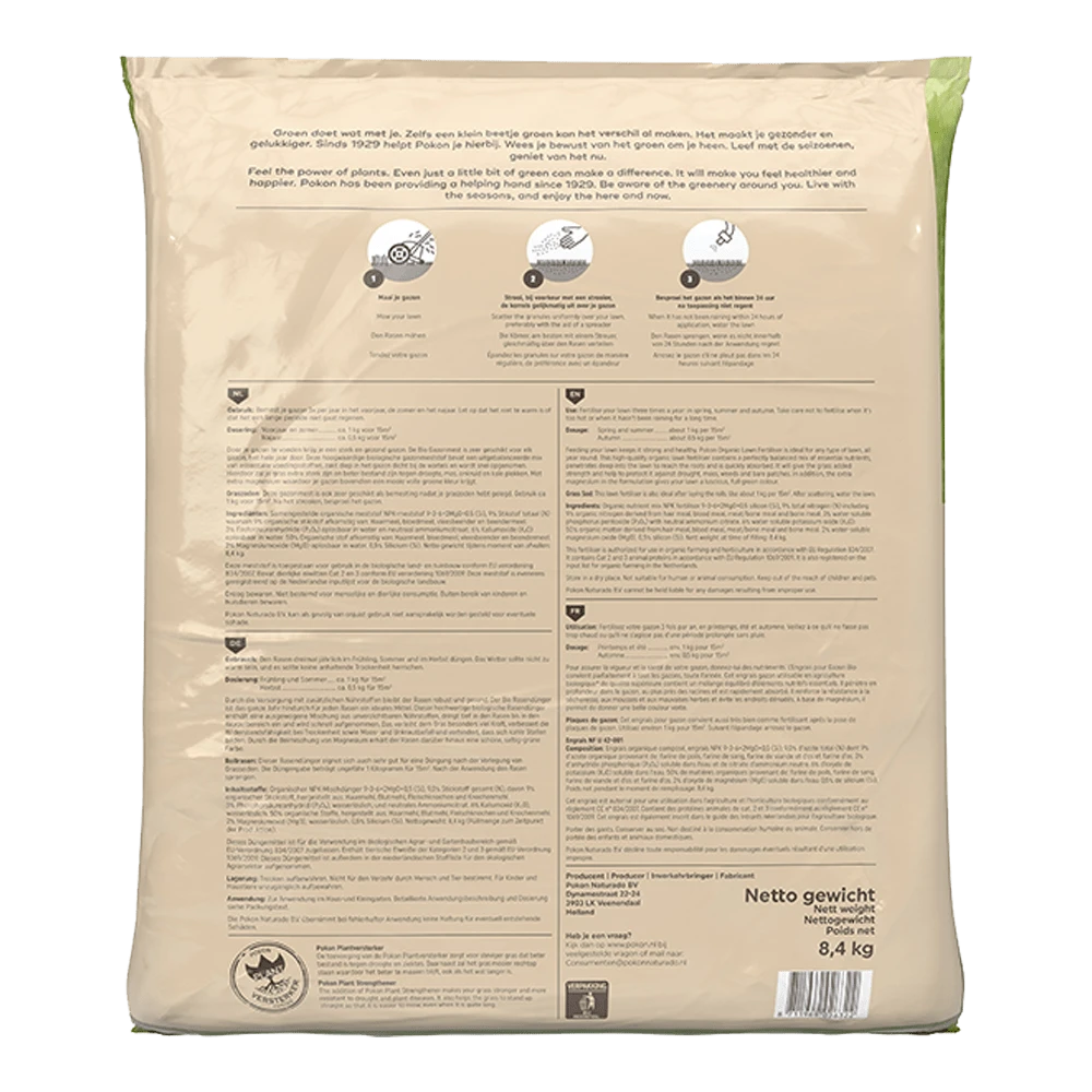 Pokon Bio Gazonmest 8,4kg Voor 125mu00b2 - Gazonmeststof 4 Pokon Bio Gazonmest 8,4kg Voor 125mu00b2 - Gazonmeststof - Image 2