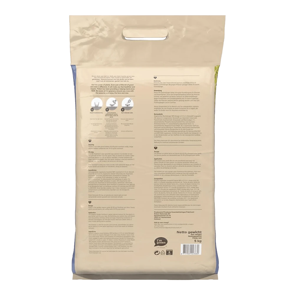 Pokon Bio Tuinmest 5kg - Tuinplanten Voeding, Gazonmeststof 4 Pokon Bio Tuinmest 5kg - Tuinplanten Voeding, Gazonmeststof - Image 2