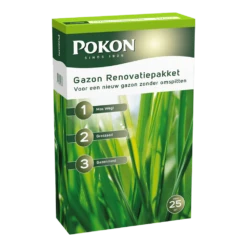Pokon Gazon Renovatiepakket 3-in-1 1,75kg Voor 25mu00b2 - Gazonmeststof, Graszaad