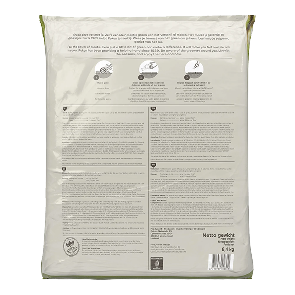 Pokon Gazonmest Met Kalk 8,4kg Voor 125mu00b2 - Gazonmeststof, Gazonkalk 4 Pokon Gazonmest Met Kalk 8,4kg Voor 125mu00b2 - Gazonmeststof, Gazonkalk - Image 2