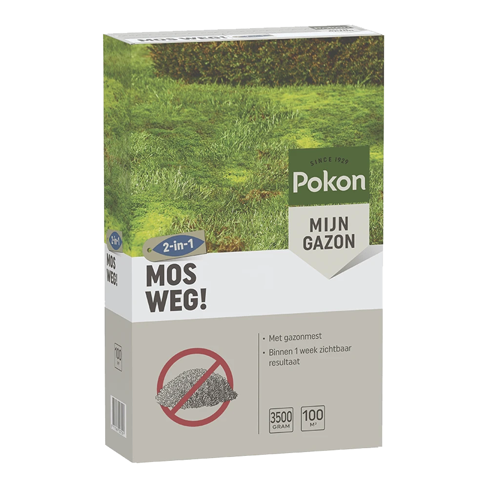 Pokon Mos Weg! 3,5kg Voor 100mu00b2 - Onkruid En Aanslag 3 Pokon Mos Weg! 3,5kg Voor 100mu00b2 - Onkruid En Aanslag