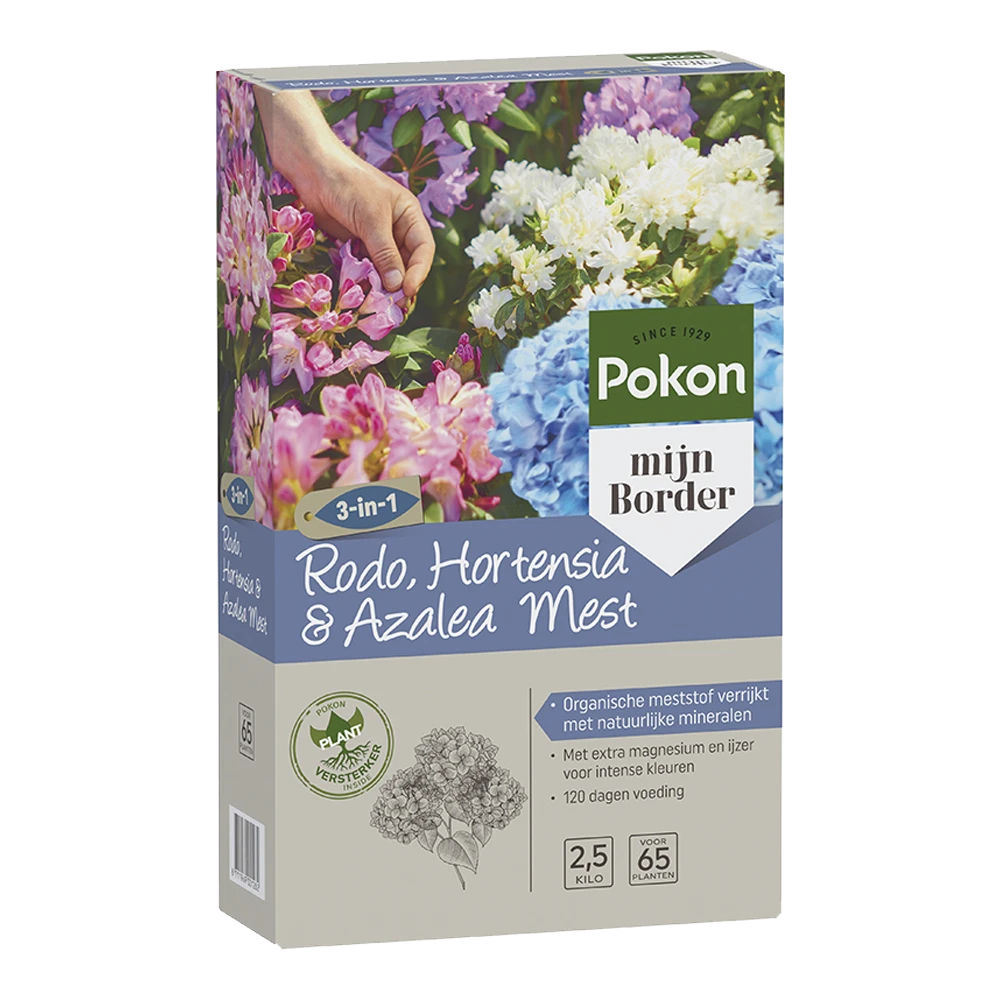 Pokon Rhododendron, Hortensia & Azalea Mest 2,5kg - Tuinplanten Voeding 3 Pokon Rhododendron, Hortensia & Azalea Mest 2,5kg - Tuinplanten Voeding