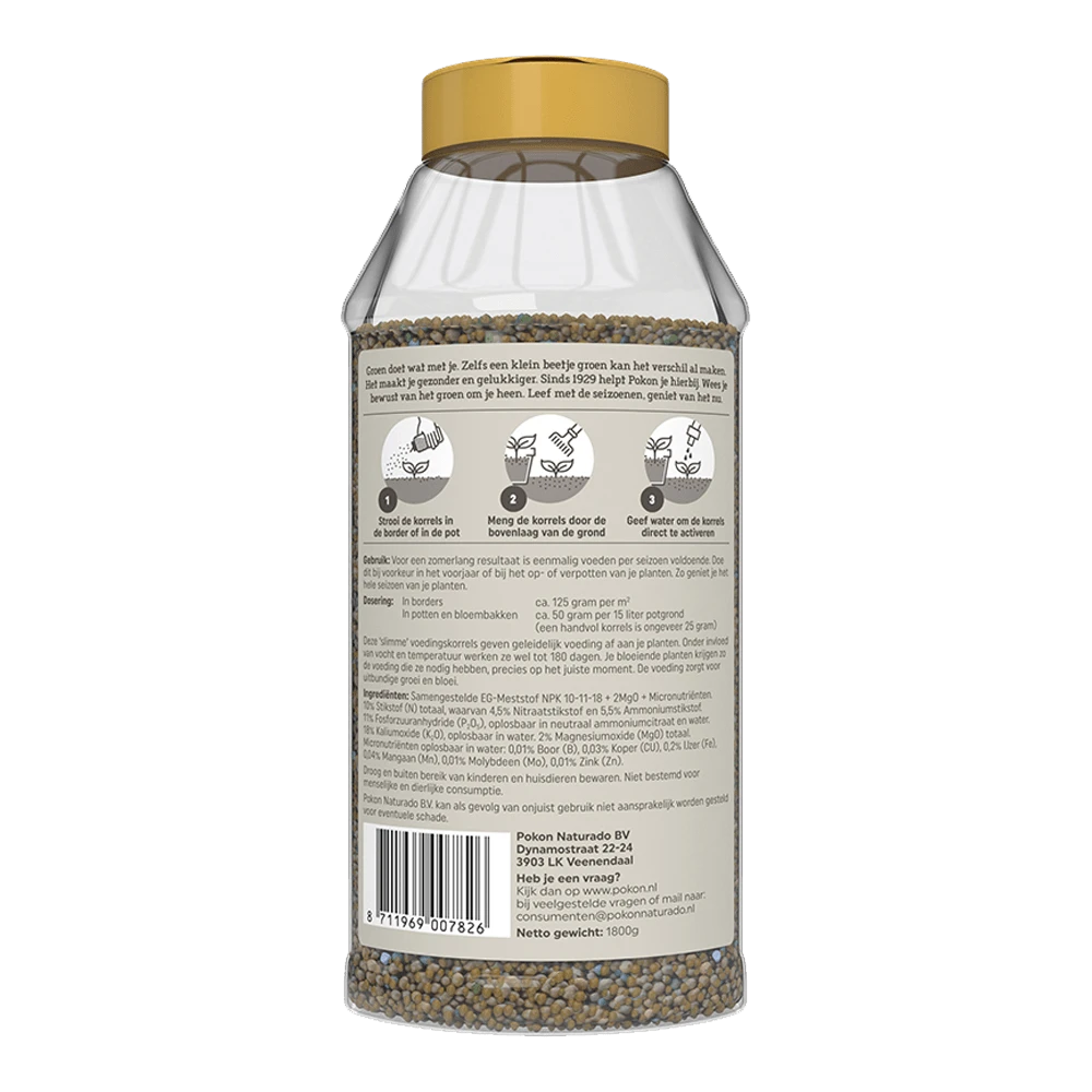 Pokon Terras & Balkon Planten Voedingskorrels 1800g - Tuinplanten Voeding 4 Pokon Terras & Balkon Planten Voedingskorrels 1800g - Tuinplanten Voeding - Image 2