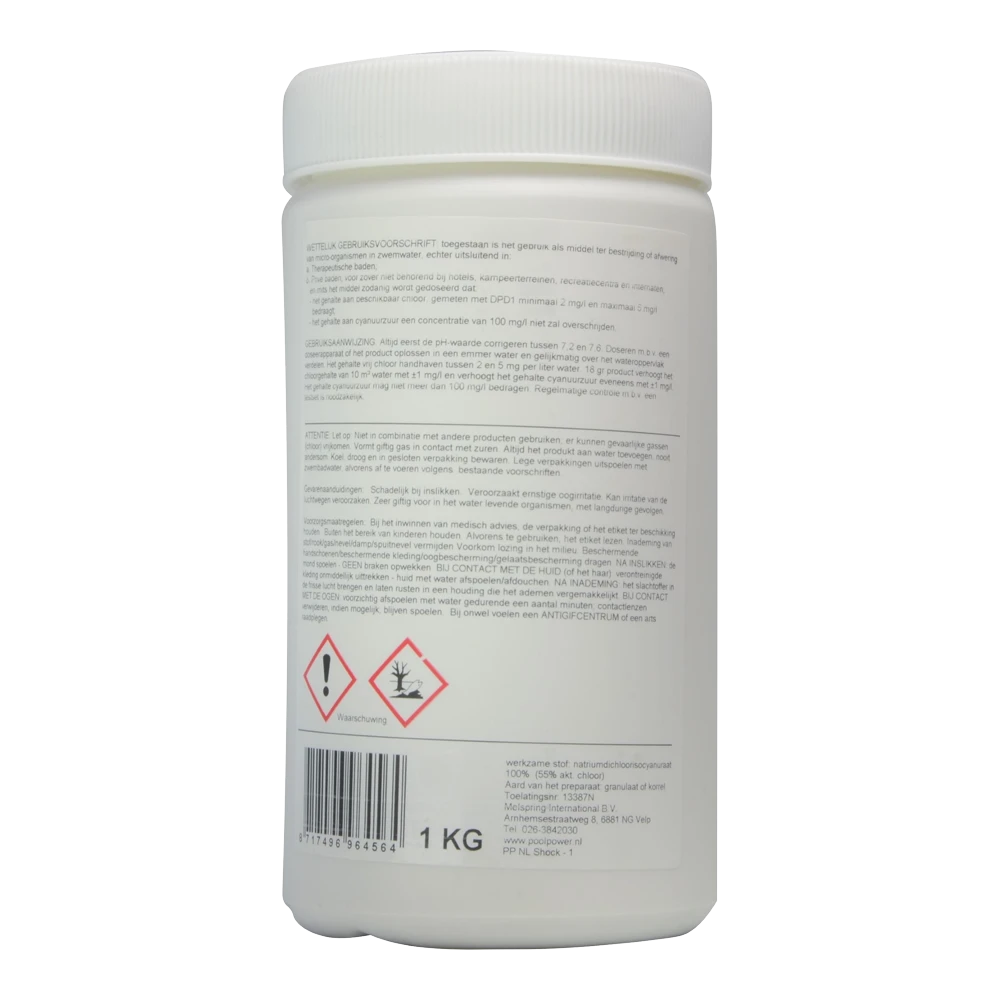 Pool Power Shock 55/G - 1kg 4 Pool Power Shock 55/G - 1kg - Image 2