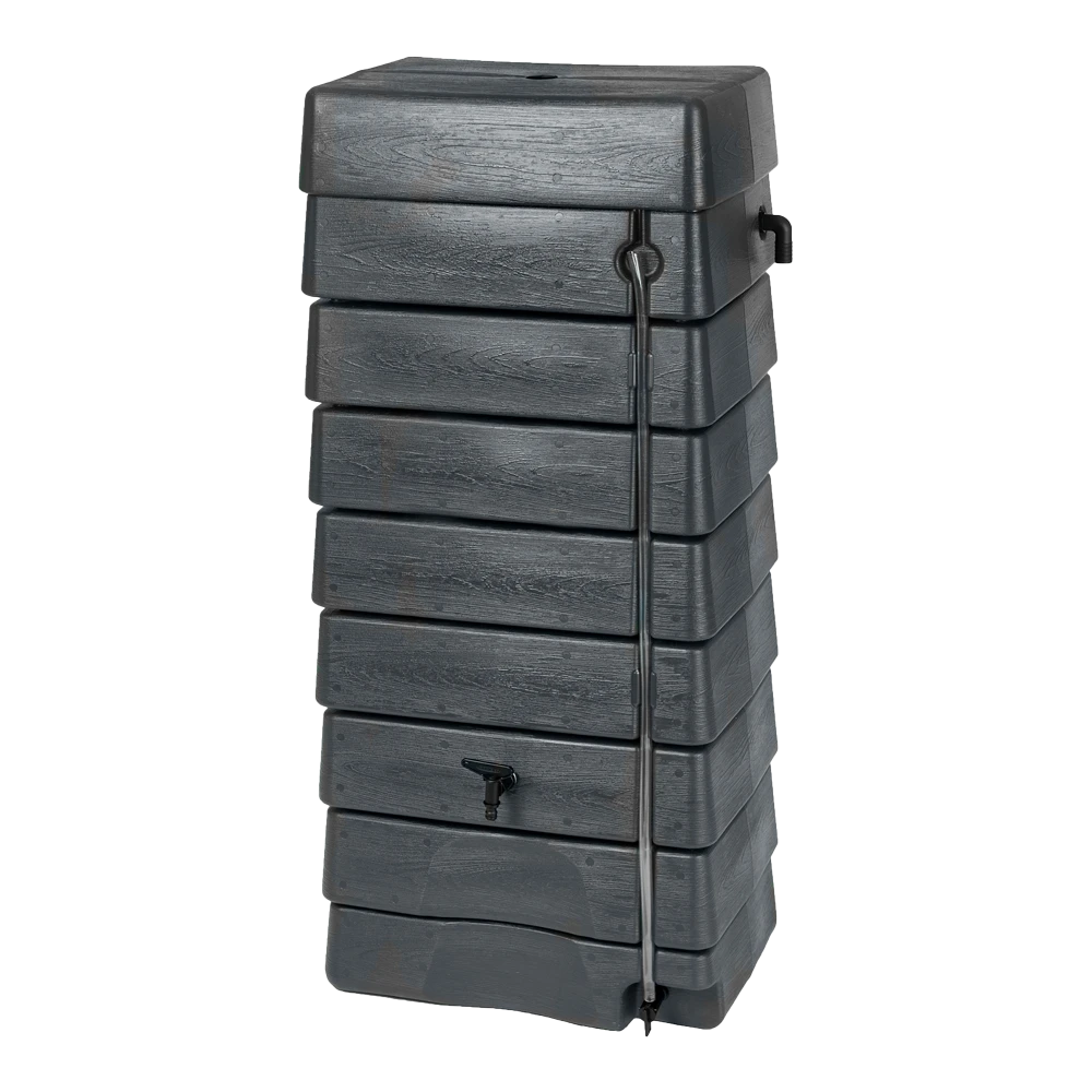 Regentank 276L Kunststof - Antraciet - H135x60x40cm - Nature 4 Regentank 276L Kunststof - Antraciet - H135x60x40cm - Nature - Image 2