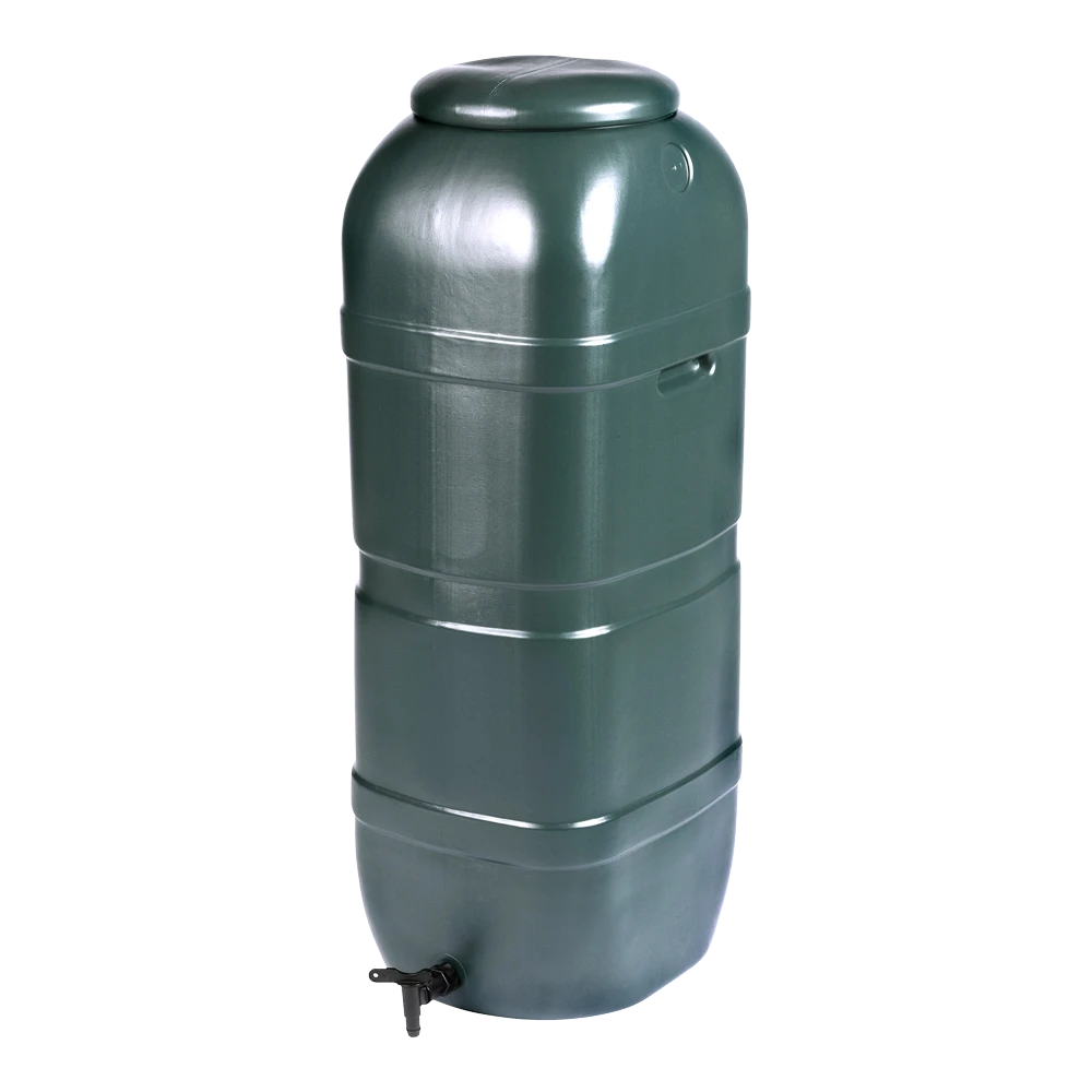 Regenton 100L Kunststof 'slimline' - Groen H96x36x32cm - Nature 3 Regenton 100L Kunststof 'slimline' - Groen H96x36x32cm - Nature