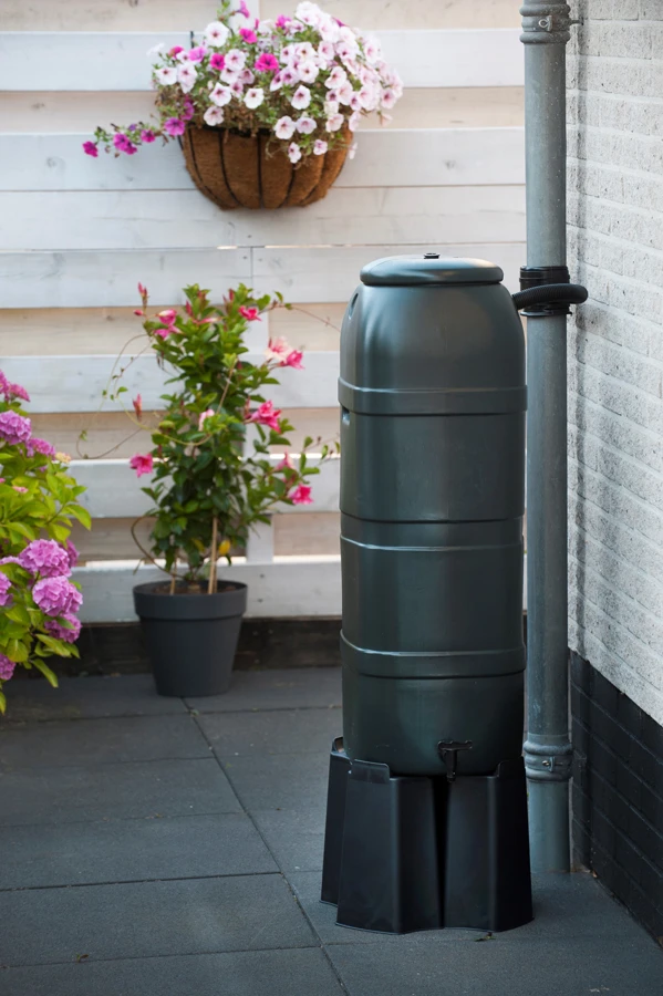 Regenton 100L Kunststof 'slimline' - Groen H96x36x32cm - Nature 5 Regenton 100L Kunststof 'slimline' - Groen H96x36x32cm - Nature - Image 3