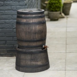 Regenton 120L Kunststof Met Houtlook - H66xu00d850,5cm - Nature 9 Regenton 120L Kunststof Met Houtlook - H66xu00d850,5cm - Nature -uinbenodigdheden Verkoop 2024 regenton 120l kunststof met houtlook h66x50 5cm nature 4