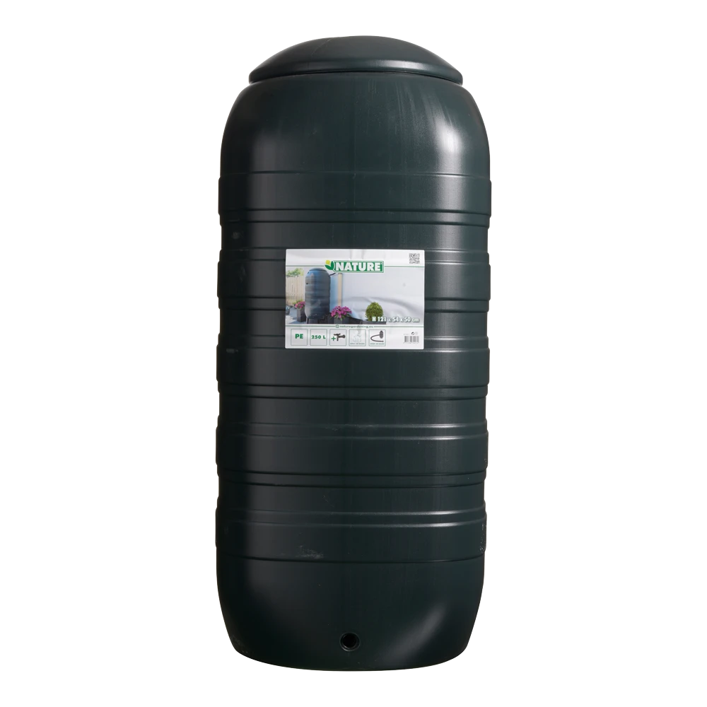 Regenton 250L Kunststof 'slimline' - Groen H121x50x50cm - Nature 4 Regenton 250L Kunststof 'slimline' - Groen H121x50x50cm - Nature - Image 2