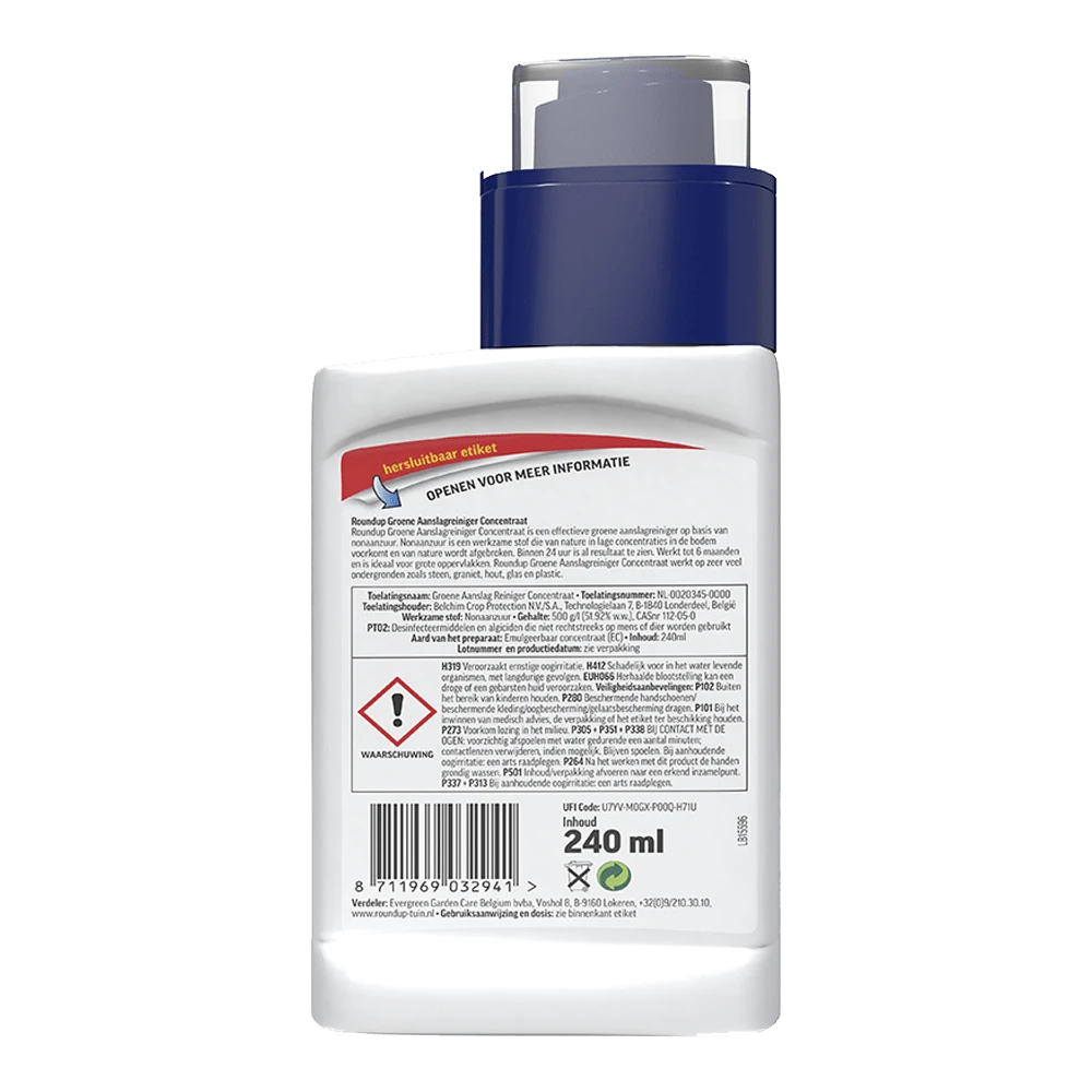 ROUNDUPu00ae Groene Aanslagreiniger Concentraat 240ml - Onkruid En Aanslag 4 ROUNDUPu00ae Groene Aanslagreiniger Concentraat 240ml - Onkruid En Aanslag - Image 2
