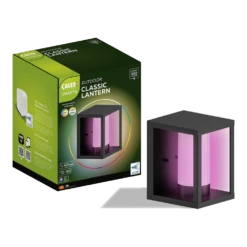 Calex Smart Outdoor Wandlamp/Klassieke Lantaren RGB CCT - 4W 380lm