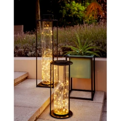 Lumineo Solar Lantaarn - LED - D15 X H42cm - Zwart 9 Lumineo Solar Lantaarn - LED - D15 X H42cm - Zwart -uinbenodigdheden Verkoop 2024 solar lantaarn led d15 x h42cm zwart solar 3 3