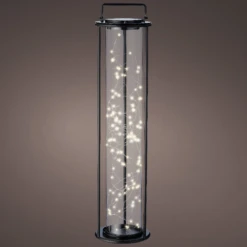 Lumineo Solar Lantaarn - LED - D20 X H79cm - Zwart -uinbenodigdheden Verkoop 2024 solar lantaarn led d20 x h79cm zwart solar 2 3