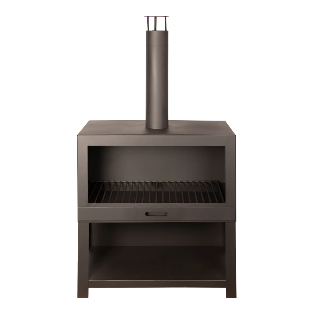 Terraskachel En Houtopslag Zwart L - Fancy Flames 3 Terraskachel En Houtopslag Zwart L - Fancy Flames