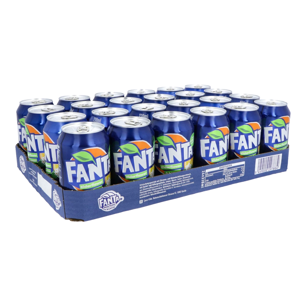 Tray Fanta Elderflower - 24st - FrisdrankVoordeel 3 Tray Fanta Elderflower - 24st - FrisdrankVoordeel