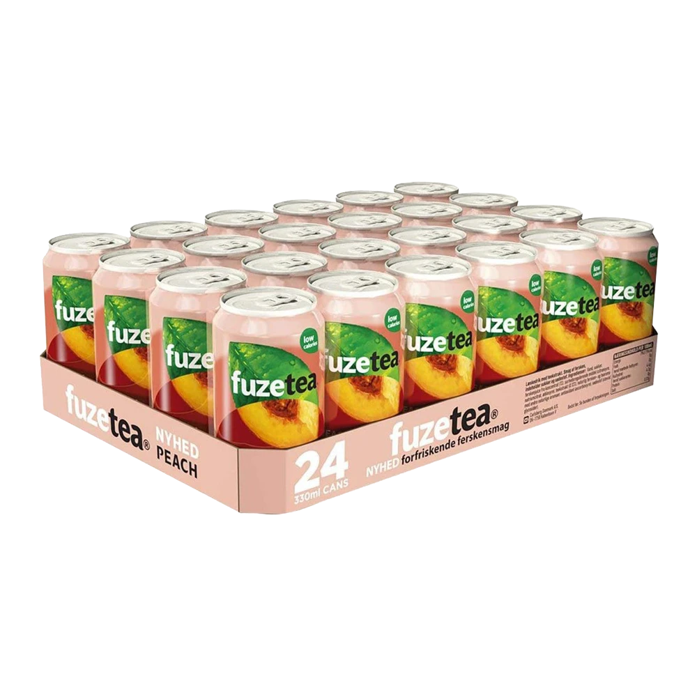 Tray Fuze Tea Peach Black Tea - 24st - FrisdrankVoordeel 3 Tray Fuze Tea Peach Black Tea - 24st - FrisdrankVoordeel