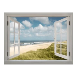 Tuinposter Kozijn - 80x60cm