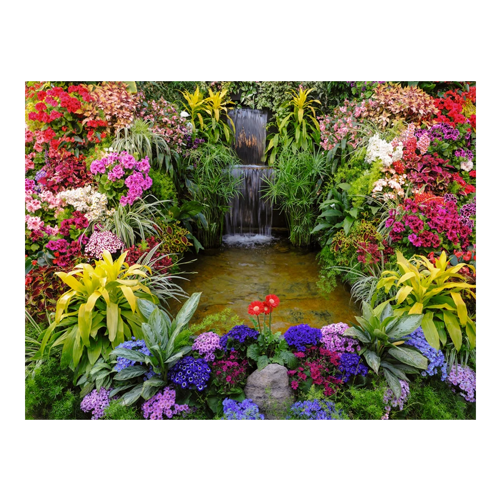 Tuinposter Watertrappetje - L - 120x90cm 3 Tuinposter Watertrappetje - L - 120x90cm