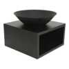 Vuurschaal Rond Met Houtopslag - D60cm - Zwart 1 Vuurschaal Rond Met Houtopslag - D60cm - Zwart -uinbenodigdheden Verkoop 2024 vuurschaal rond met houtopslag d60cm zwart 1