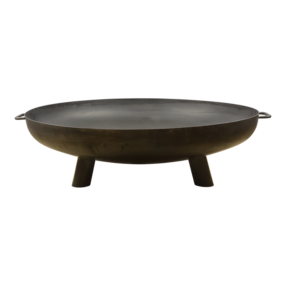 Vuuschaal Staal - D100cm - Fancy Flames 3 Vuuschaal Staal - D100cm - Fancy Flames