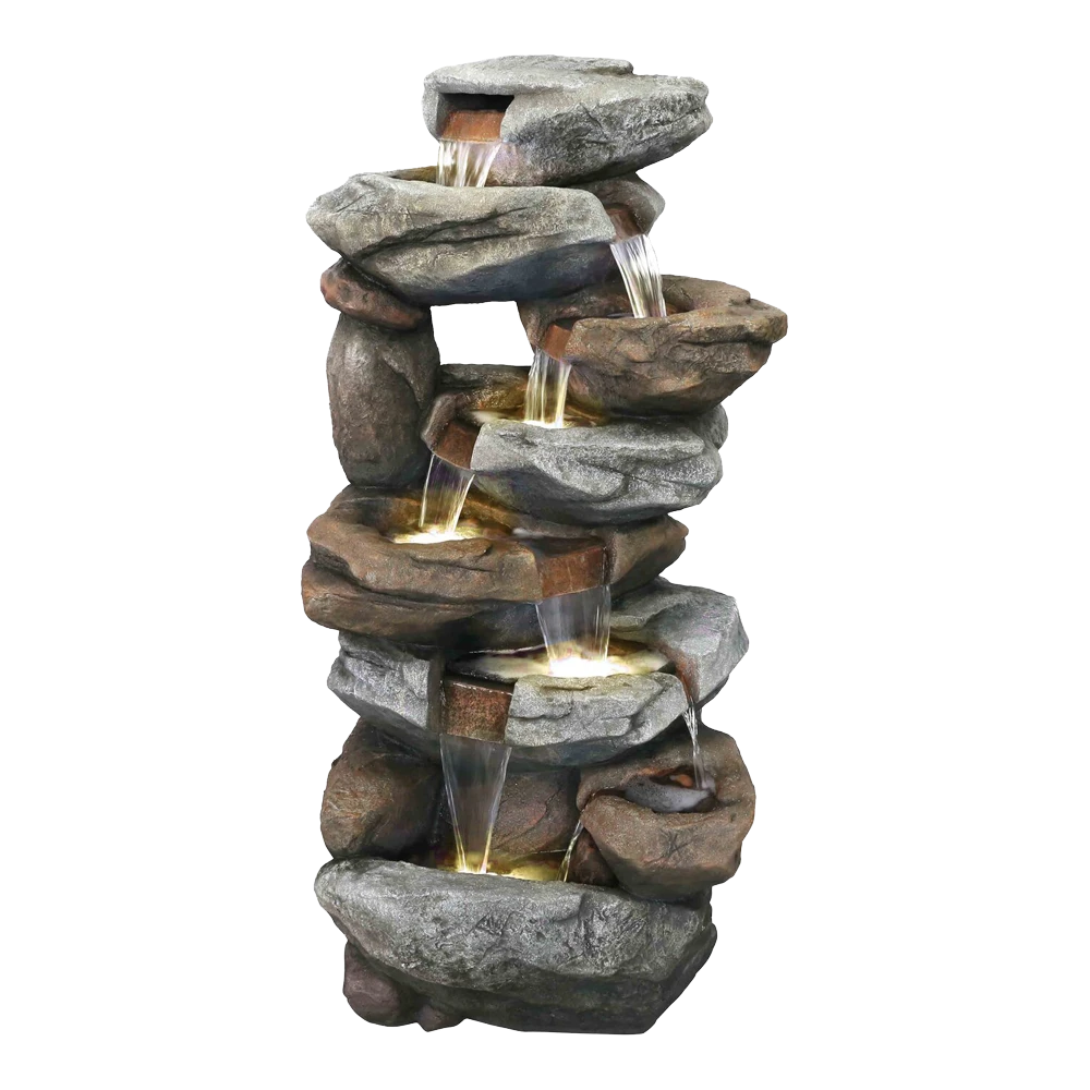 Waterval Kravica - 152cm Hoog - Polystone 3 Waterval Kravica - 152cm Hoog - Polystone